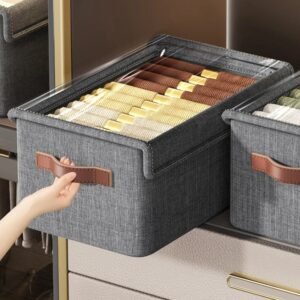 Organisateur pliable en tissu – Rangement optimisé pour garde-robe